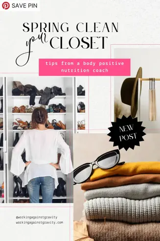 spring clean your closet pinterest pin