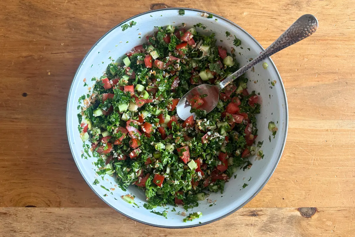 Healthy Tabbouleh with Extra Veggies