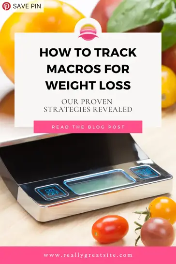 how to track macros for weight loss pinterest pin