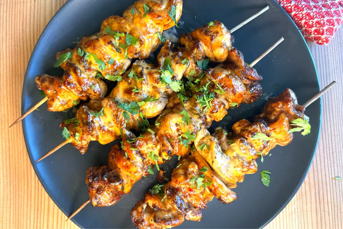 Bang Bang Chicken Skewers