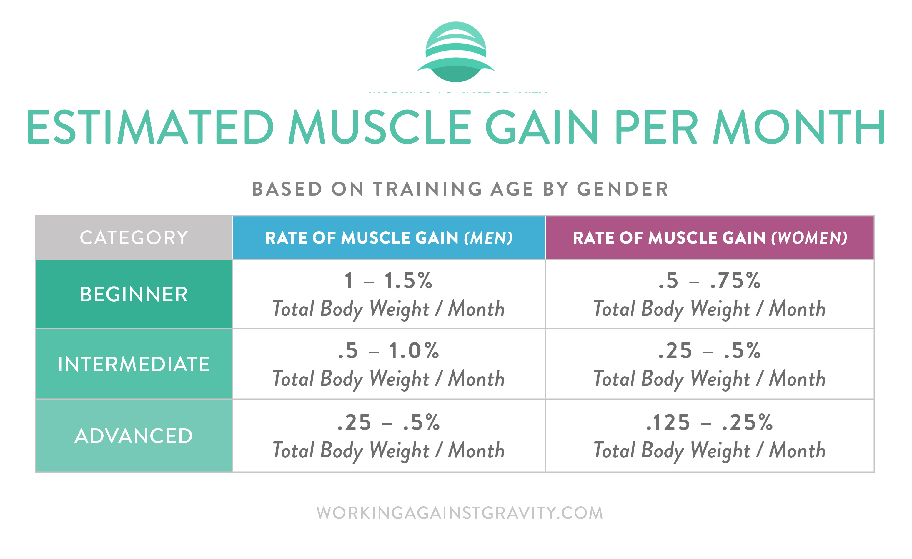 Mass Gaining Workout Chart EOUA Blog