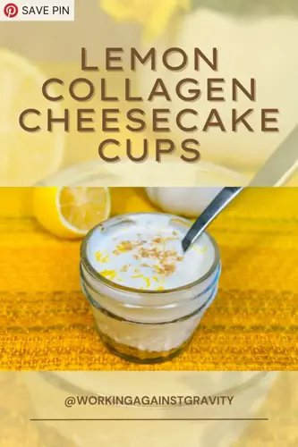 lemon collagen cheesecake pin