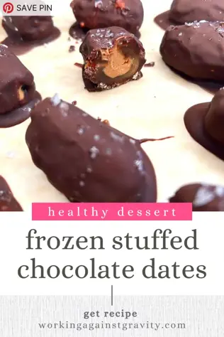 frozen stuffed chocolate dates