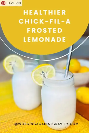 healthier chick-fil-a frosted lemonade pin