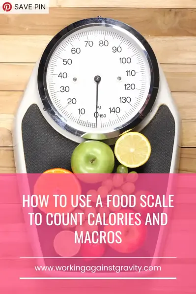 how to use a food scale pinterest pin